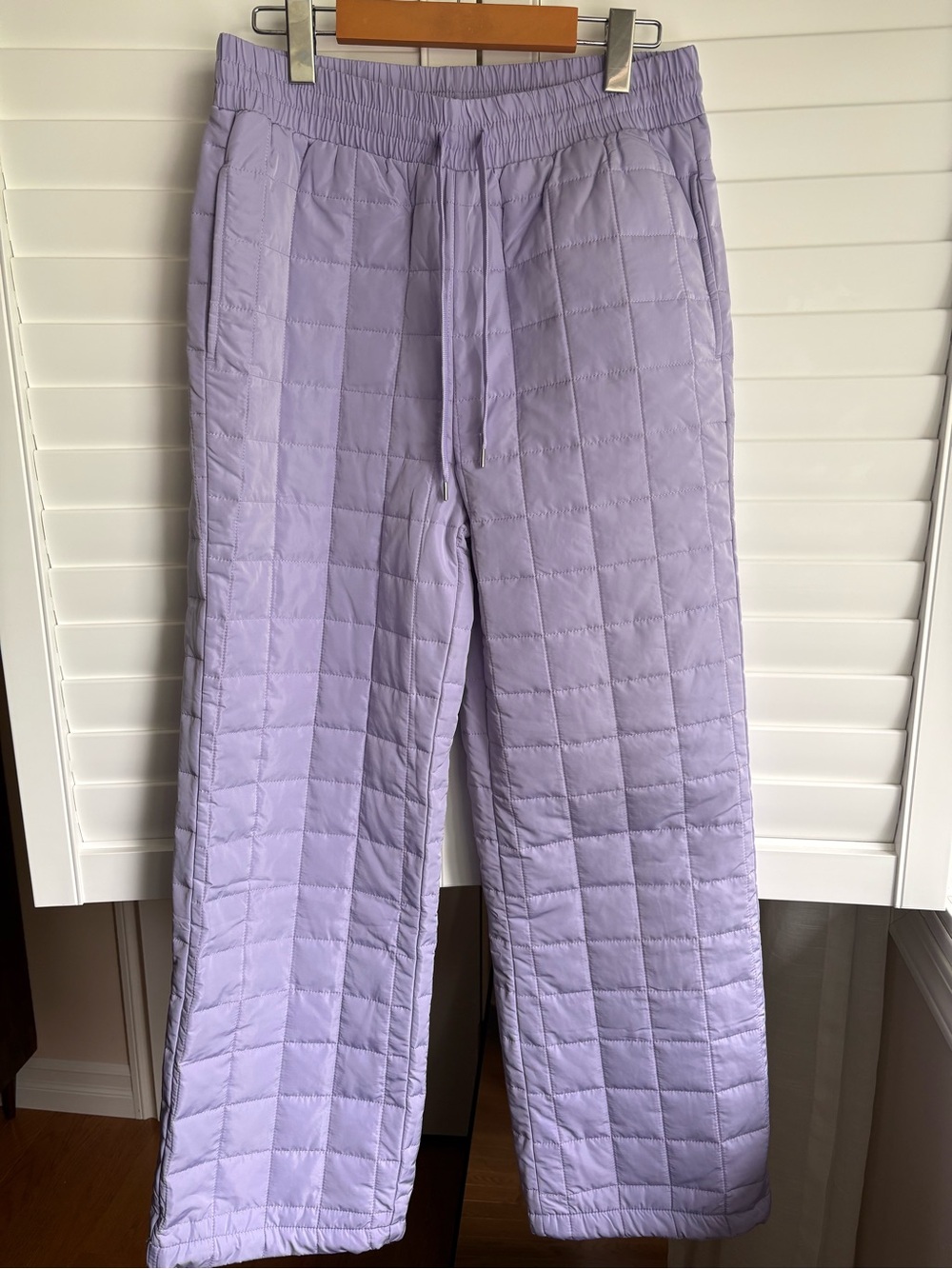 Quilted snow pants, lilac, small